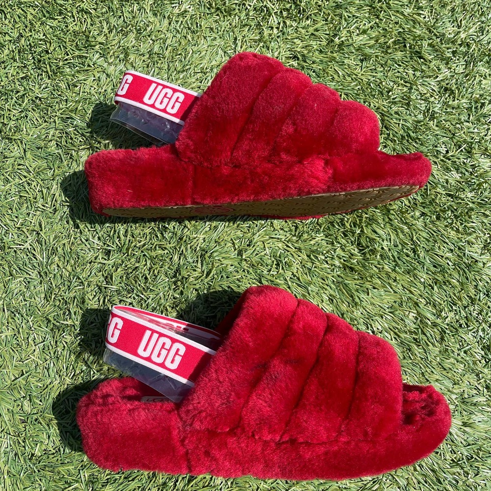 Red UGG slippers